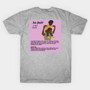 Au pair definition- purple male T-Shirt